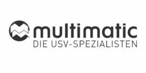 Zu sehen ist das Logo von multimatic- die USV-Spezialisten